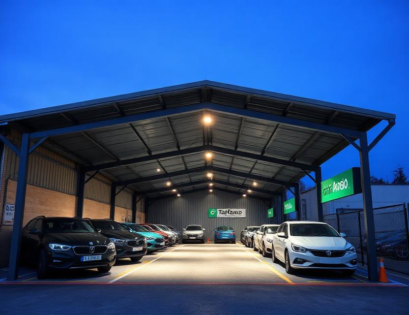 Area parcheggio coperta